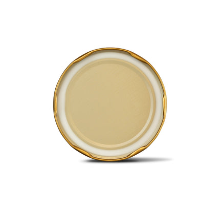 40 Stück Schraubdeckel TO82 gold