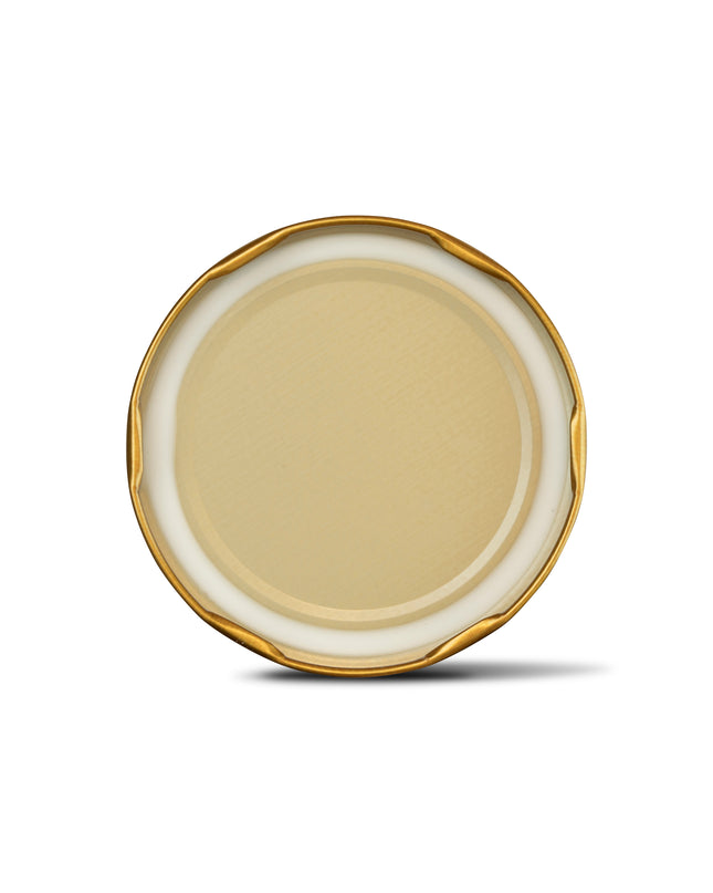 40 Stück Schraubdeckel TO82 gold