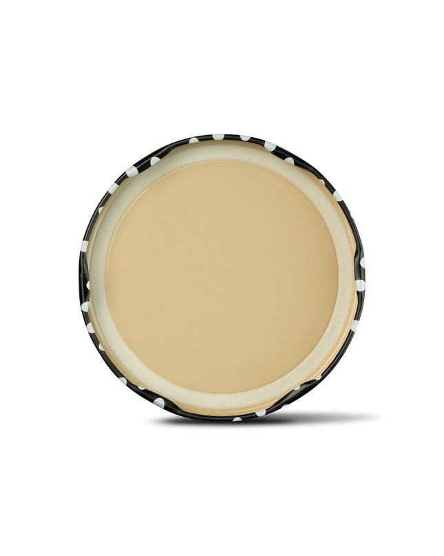 25 Stück Schraubdeckel TO66 schwarz mit weißen Punkten