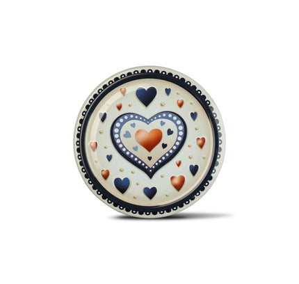 25 Stück Schraubdeckel TO66 rotes Herz