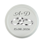 Designvorlage 3 – Klassisch Initialen + Datum