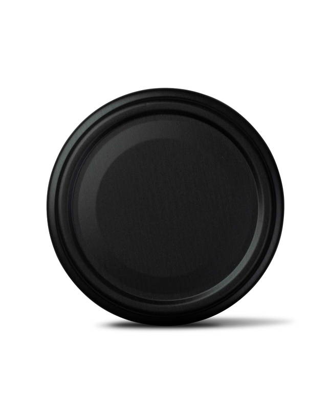 40 Stück Schraubdeckel TO82 Schwarzmatt