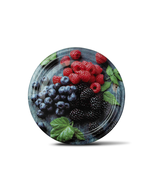 25 Stück Schraubdeckel TO66 Fruchtdesign