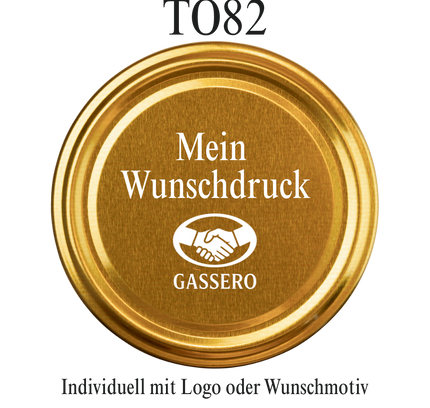 Schraubdeckel TO82 individuell bedrucken lassen