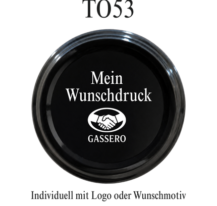 Schraubdeckel TO53 schwarz individuell bedrucken lassen