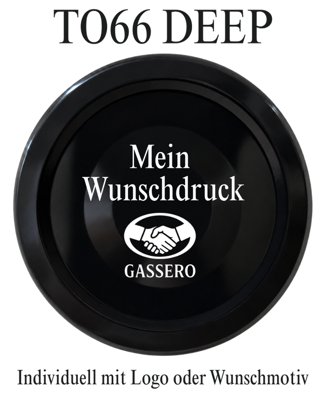 Schraubdeckel TO66 DEEP schwarz mit Vakuumindikator individuell bedrucken lassen