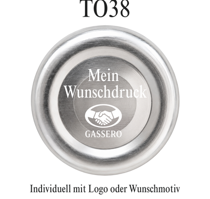 Schraubdeckel TO38 individuell bedrucken lassen