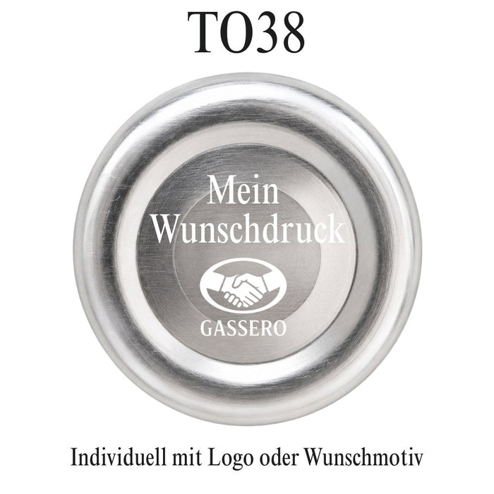 Schraubdeckel TO38 individuell bedrucken lassen